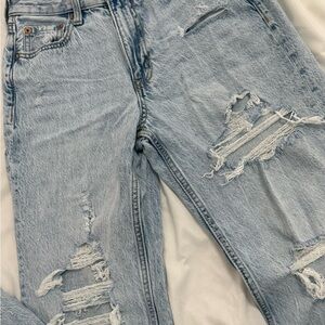 Aeropostale Light Blue Distressed Boyfriend Jeans